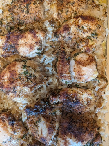 Baked Chicken and Rice